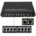 China Manufacture PCM MUX 8 channel voip pots(fxs fxo) voice to fiber pcm E1 multiplexer